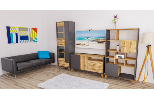 Гостиная Сканди 4 графит