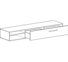 Низкая тумба под телевизор Кёльн-1750 Белый Аляска
