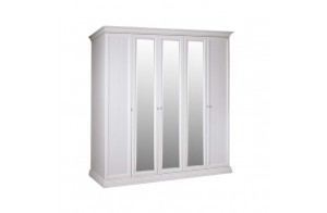 Пятистворчатый шкаф для одежды с зеркалом Амели АМШ1/5 (дуб)