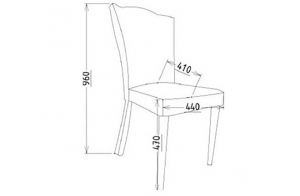 Стул (комплект из 2 шт.) Мистраль (Mistral), с прямой спинкой MIST-16A-02